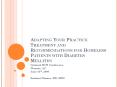Adapting Your Practice Treatment and Recommendations for Homeless Patients with Diabetes Mellitus PowerPoint PPT Presentation
