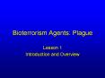 Bioterrorism Agents: Plague PowerPoint PPT Presentation