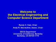 Welcome to the Electrical Engineering and Computer Science Department