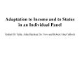 Adaptation to Income and to Status in an Individual Panel Rafael Di Tella, John Haisken De New and Robert MacCulloch PowerPoint PPT Presentation