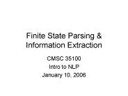 Finite State Parsing