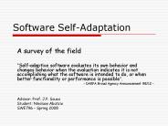 Software Self-Adaptation