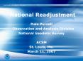 National Readjustment PowerPoint PPT Presentation
