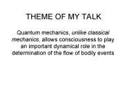 THEME OF MY TALK