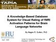 A KnowledgeBased Database System for Visual Rating of fMRI Activation Patterns for Brain Language Ne PowerPoint PPT Presentation