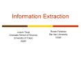 Information Extraction PowerPoint PPT Presentation