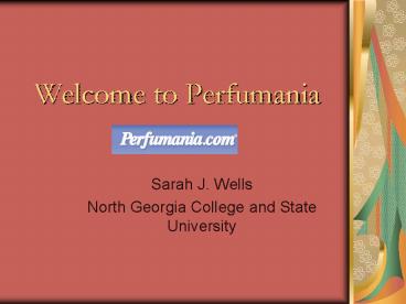 Welcome to Perfumania