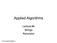 Applied Algorithms