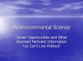 Bioenvironmental Science PowerPoint PPT Presentation