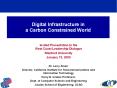 Digital Infrastructure in a Carbon Constrained World PowerPoint PPT Presentation