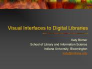 Visual Interfaces to Digital Libraries