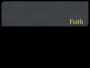Faith