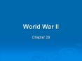 World War II PowerPoint PPT Presentation