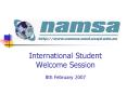 International Student Welcome Session 8th February 2007 PowerPoint PPT Presentation