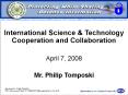 International Science PowerPoint PPT Presentation