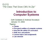 Introduction%20to%20Computer%20Systems PowerPoint PPT Presentation