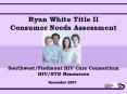 Ryan White Title II Consumer Needs Assessment   Southwest/Piedmont HIV Care Consortium HIV/STD Resources PowerPoint PPT Presentation