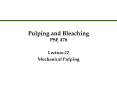 Pulping and Bleaching PSE 476 PowerPoint PPT Presentation
