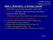 Slide 1: Motivation- A Moving Concept