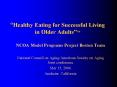 Healthy Eating for Successful Living in Older AdultsTM PowerPoint PPT Presentation