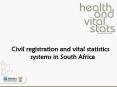 Civil registration and vital statistics systems in South Africa PowerPoint PPT Presentation