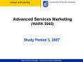 Advanced Services Marketing MARK 5065 PowerPoint PPT Presentation