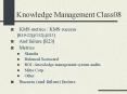 Knowledge Management Class08 PowerPoint PPT Presentation