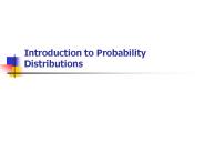 Introduction to Probability Distributions
