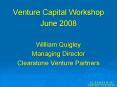Venture Capital Workshop PowerPoint PPT Presentation