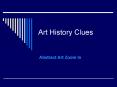Art History Clues PowerPoint PPT Presentation