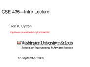 Wash U DARPA PCES PI Meeting Report