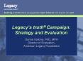 Legacy PowerPoint PPT Presentation