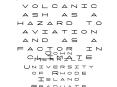 Following volcanic ash as a hazard to aviation and as a factor in climate PowerPoint PPT Presentation
