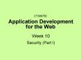 CT30675E Application Development for the Web PowerPoint PPT Presentation