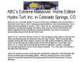 ABCs Extreme Makeover: Home Edition HydroTurf, Inc' in Colorado Springs, CO PowerPoint PPT Presentation