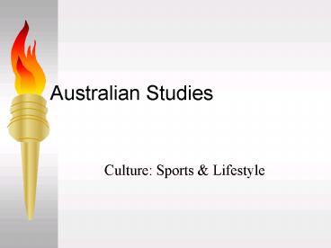Australian Studies