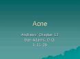 Acne PowerPoint PPT Presentation