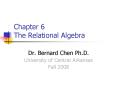 Chapter 6  The Relational Algebra PowerPoint PPT Presentation