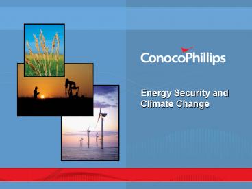 Energy Security and Climate Change