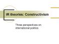 Three perspectives on international politics PowerPoint PPT Presentation