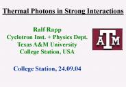 Thermal Photons in Strong Interactions