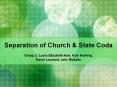 Separation of Church PowerPoint PPT Presentation