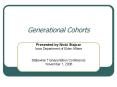 Generational Cohorts PowerPoint PPT Presentation