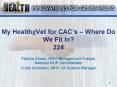 My HealtheVet for CACs Where Do We Fit In 224 PowerPoint PPT Presentation