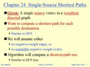 Single-source SPs - 1