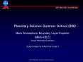 Planetary Science Summer School 2002 PowerPoint PPT Presentation