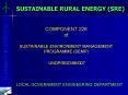 SUSTAINABLE RURAL ENERGY SRE PowerPoint PPT Presentation