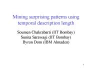Mining surprising patterns using temporal description length
