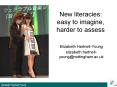 New literacies: easy to imagine, harder to assess PowerPoint PPT Presentation
