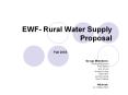 EWF- Rural Water Supply Proposal PowerPoint PPT Presentation